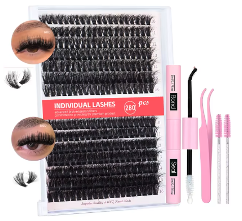 280pcs Individual Lash Clusters Kit