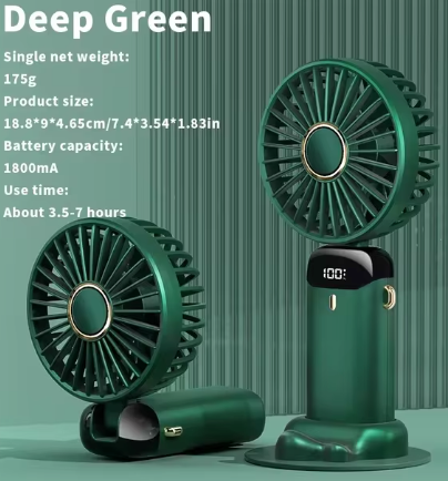 Electric Fan Portable Air Conditioner Mini Cooler Rechargeable Neck Fans for Home